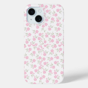 Funda Para iPhone 15 Llamada de impresión floral