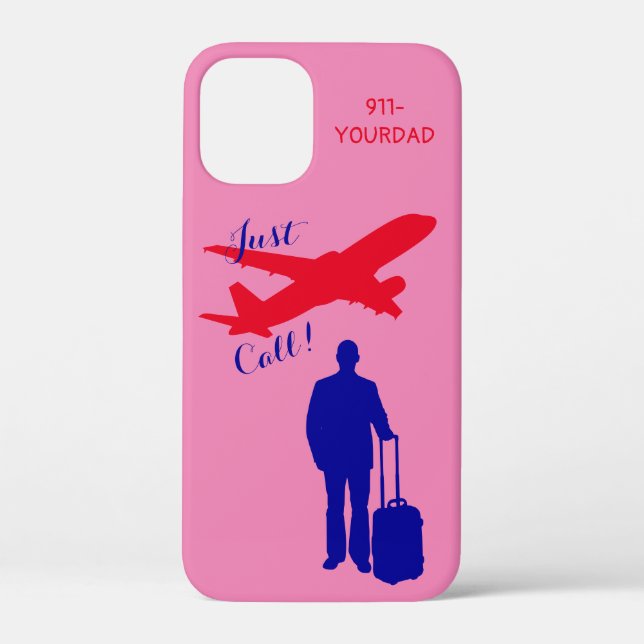 Funda De Case-Mate Para iPhone Llamada de papá (Reverso )