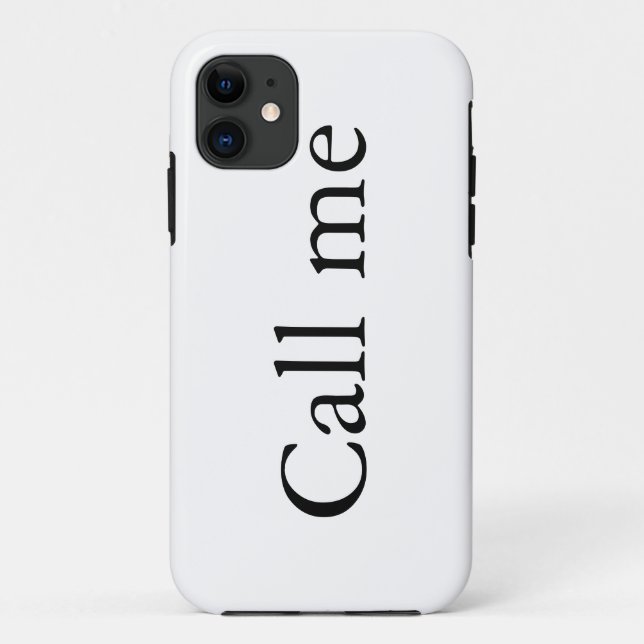 Funda De Case-Mate Para iPhone Llámame - estuche para iPhone (Reverso)