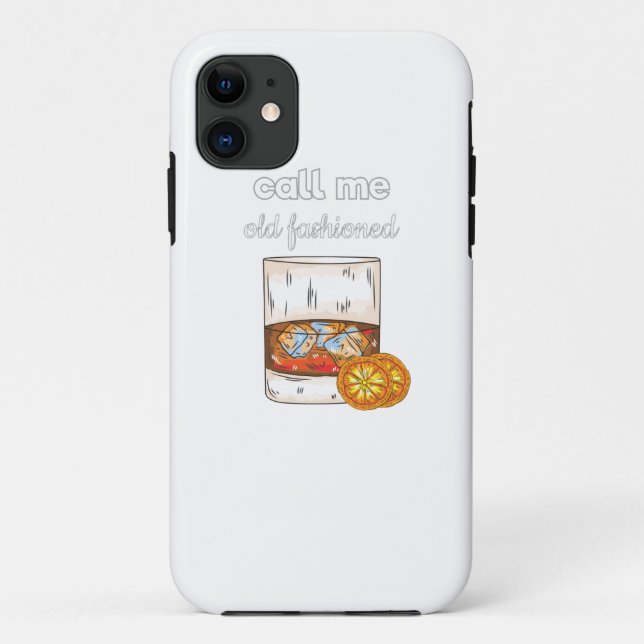 Funda De Case-Mate Para iPhone Llámame viejo de moda (Reverso)