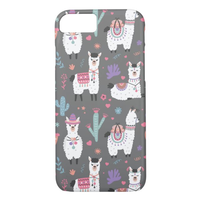 Funda De Case-Mate Para iPhone Llamas cutas (Reverso)