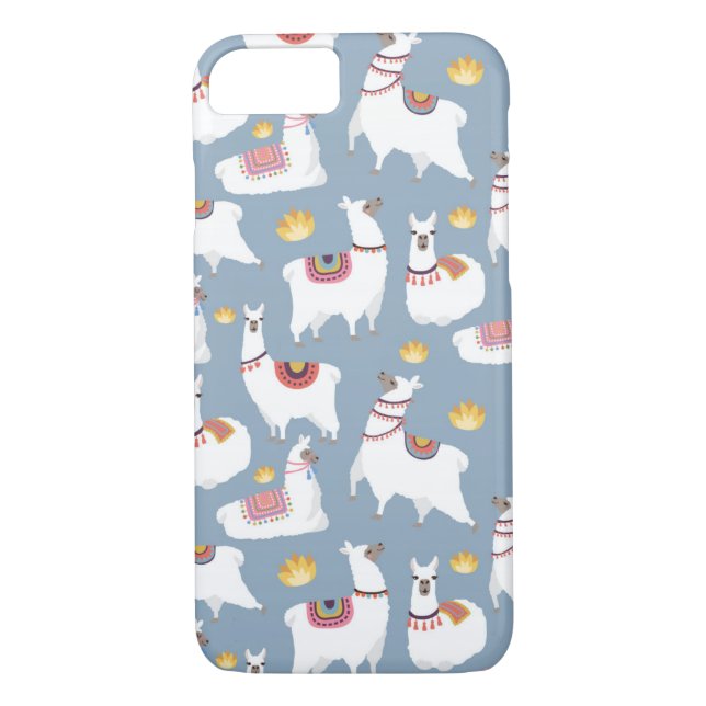 Funda De Case-Mate Para iPhone Llamas cute (Reverso)