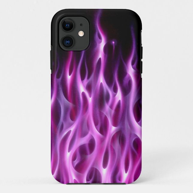 Funda De Case-Mate Para iPhone Llamas violetas - caso del iPhone 5 (Reverso)
