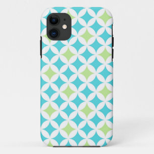 Funda Para iPhone 11 llamo por teléfono al modelo geométrico verde