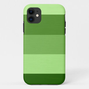 Funda Para iPhone 11 Llano palidezca - las rayas verdes