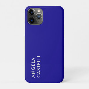Funda Para iPhone 11 Pro Llanura Minimalista moderna Ultramarine Blue Trend