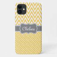 Llave griega amarillo Patrones de cheurón