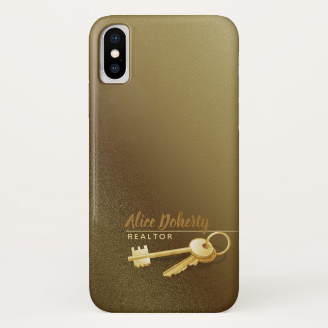 Funda De Case-Mate Para iPhone Llaves del agente inmobiliario (Reverso)