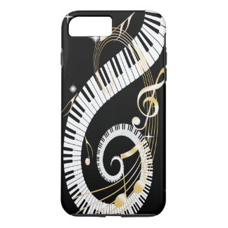 Funda Para iPhone 8 Plus/7 Plus Llaves del piano y caja de oro del iPhone 7 de las