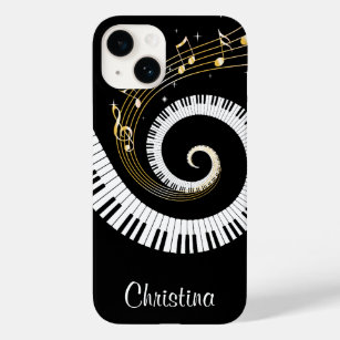 Funda Para iPhone 14 De Case-Mate Llaves del piano y notas adaptables de la música