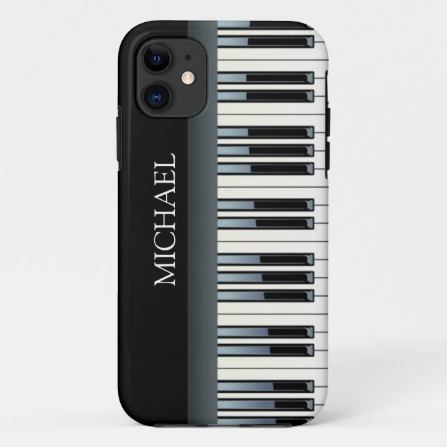 Funda De Case-Mate Para iPhone Llaves personalizadas del piano (Reverso)
