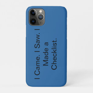 Funda Para iPhone 11 Pro Llegué. Vi. Hice una lista de verificación.