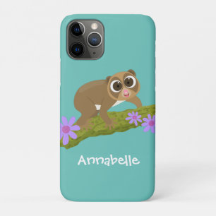 Funda Para iPhone 11 Pro Lloris lentos alegres en el personalizado de rama