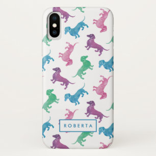 Funda Para iPhone X Llover el modelo en colores pastel de Doxie de la