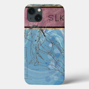 title_seo2 Lluvia azul Monograma Racer de barril