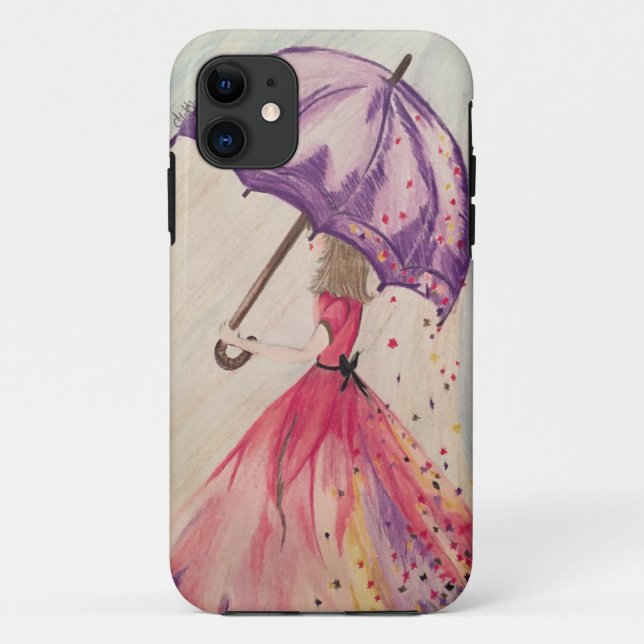 Funda De Case-Mate Para iPhone Lluvia de Utopía (Reverso)