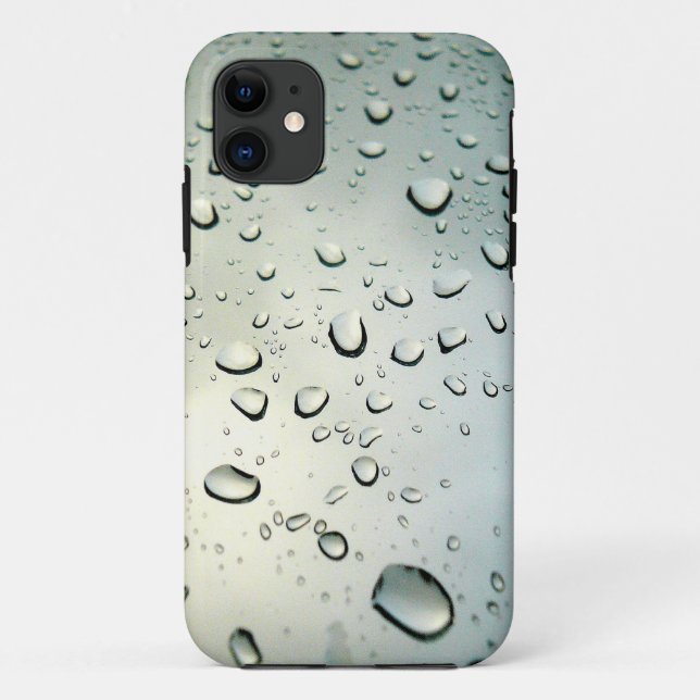 Funda De Case-Mate Para iPhone Lluvia en mi ventana (Reverso)