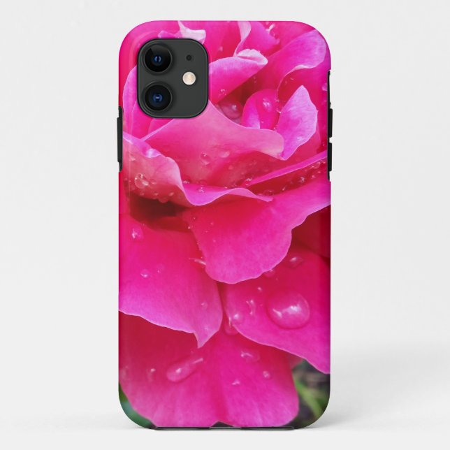 Funda De Case-Mate Para iPhone Lluvia en pétalos (Reverso)