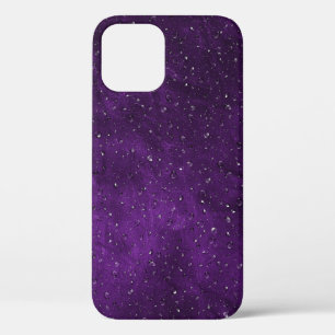 Funda Para iPhone 12 Lluvia en piel morada