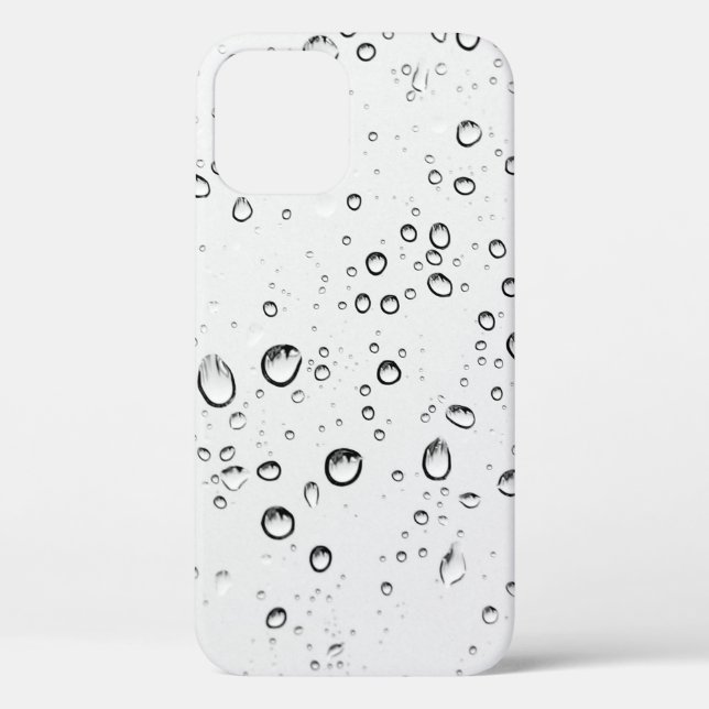 Funda De Case-Mate Para iPhone Lluvia gotas lluviosas gotas húmedas (Reverso )