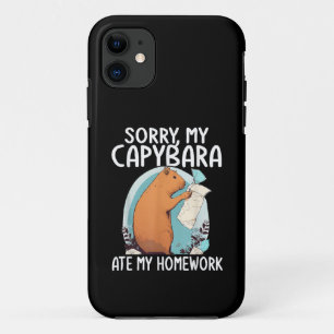 Funda Para iPhone 11 Lo siento, mi carpincho se comió mi tarea Divertid