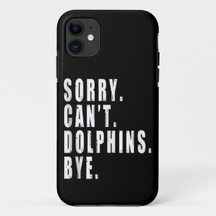 Funda Para iPhone 11 Lo siento, no pueden los delfines decir adiós anim