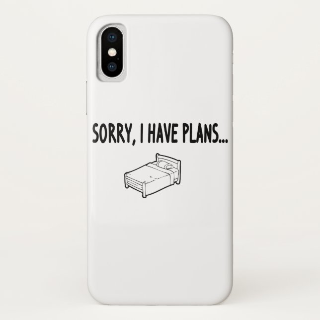 Funda De Case-Mate Para iPhone Lo siento, tengo planes (Reverso)