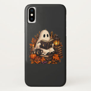 Funda Para iPhone X Lobo aullador bajo la luna de Halloween Lobo noc