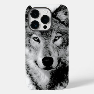 Funda Para iPhone 14 Pro De Case-Mate Lobo blanco y negro