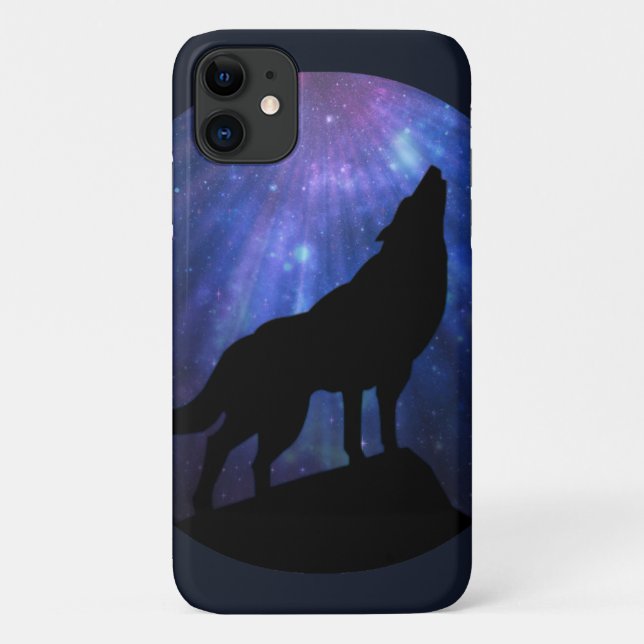 Funda De Case-Mate Para iPhone Lobo Celestial (Reverso)
