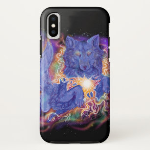 Funda Para iPhone X Lobo cósmico
