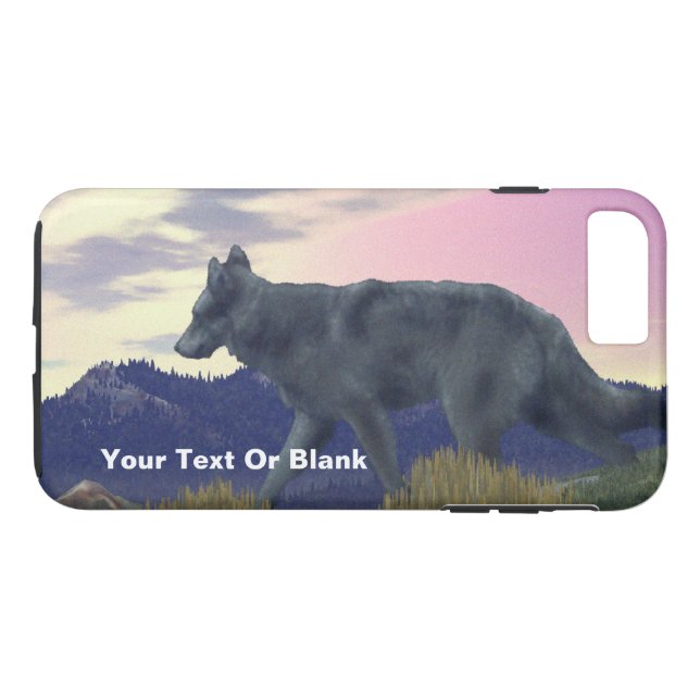 Funda De Case-Mate Para iPhone Lobo de Alto País (Reverso (horizontal))