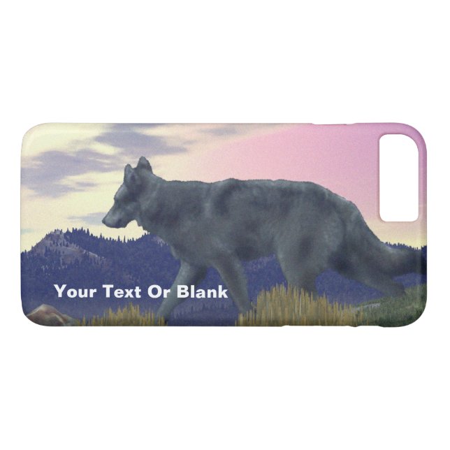 Funda De Case-Mate Para iPhone Lobo de Alto País (Reverso (horizontal))
