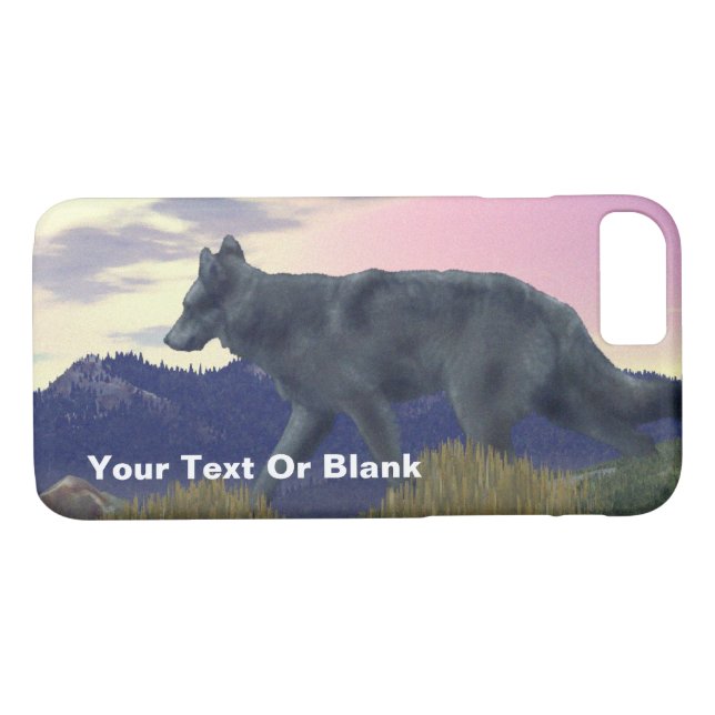 Funda De Case-Mate Para iPhone Lobo de Alto País (Reverso (horizontal))