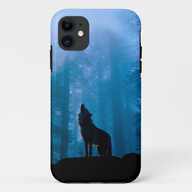 Funda De Case-Mate Para iPhone Lobo enloquecido (Reverso)