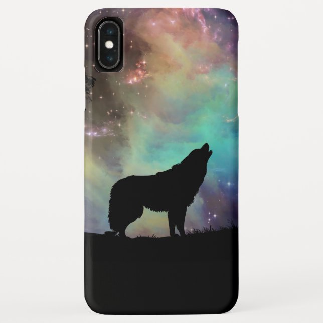 Funda De Case-Mate Para iPhone Lobo galáctico (Reverso)