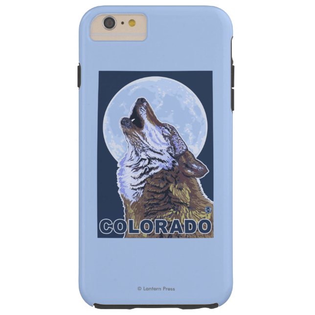 Funda De Case-Mate Para iPhone Lobo gris HowlingColorado (Reverso)