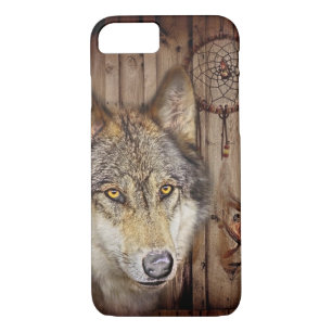 Funda Para iPhone 8/7 Lobo ideal occidental del indio del nativo