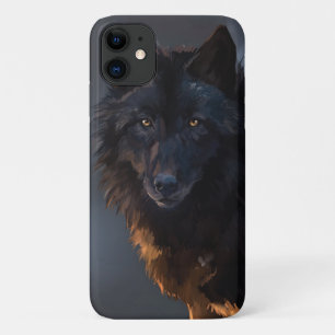 Funda Para iPhone 11 lobo negro