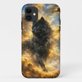 Funda Para iPhone 11 Lobo Negro
