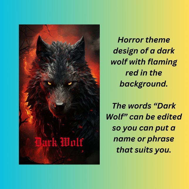 Funda De Case-Mate Para iPhone Lobo oscuro (Subido por el creador)