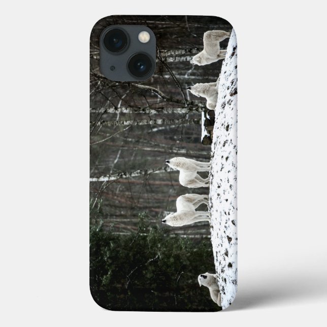 Funda De Case-Mate Para iPhone Lobo polar salvaje (Reverso)