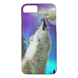 Funda Para iPhone 8/7 lobo y luna