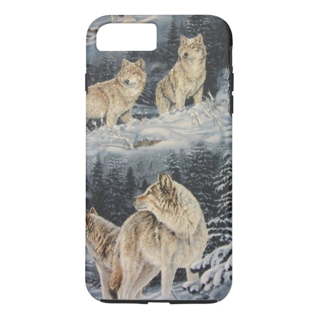 Funda De Case-Mate Para iPhone Lobos de invierno (Reverso)