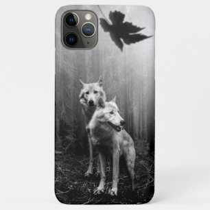 Funda Para iPhone 11 Pro Max Lobos Maravillosos Blanco y Negro Nos Dejan Solos 