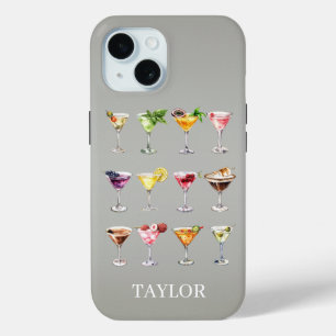 Funda Para iPhone 15 Locura de Martini Monogramado