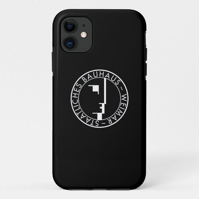 Funda De Case-Mate Para iPhone Logo de Bauhaus colección funda negro iphone (Reverso)