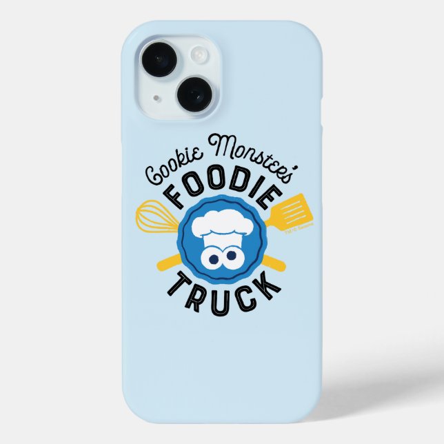 Funda De Case-Mate Para iPhone Logo de Cookie Monster's Foodie Truck (Reverso )