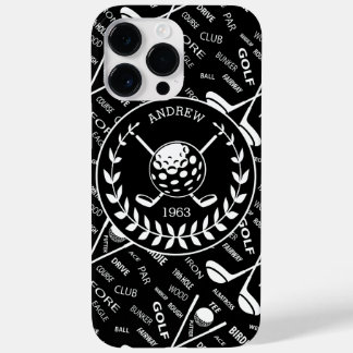 Funda Para iPhone 14 Pro Max De Case-Mate Logo de golf elegante personalizado