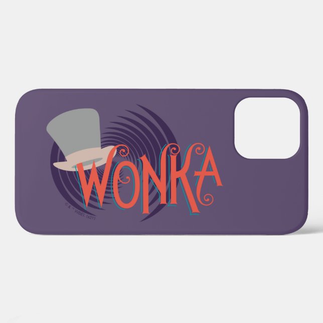 Funda De Case-Mate Para iPhone Logo de la espiral de Wonka (Reverso (Horizontal))